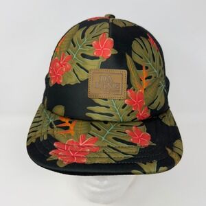 Dakine Mens Tropical Floral Trucker Hat Black Mesh Snapback Cap OSFM